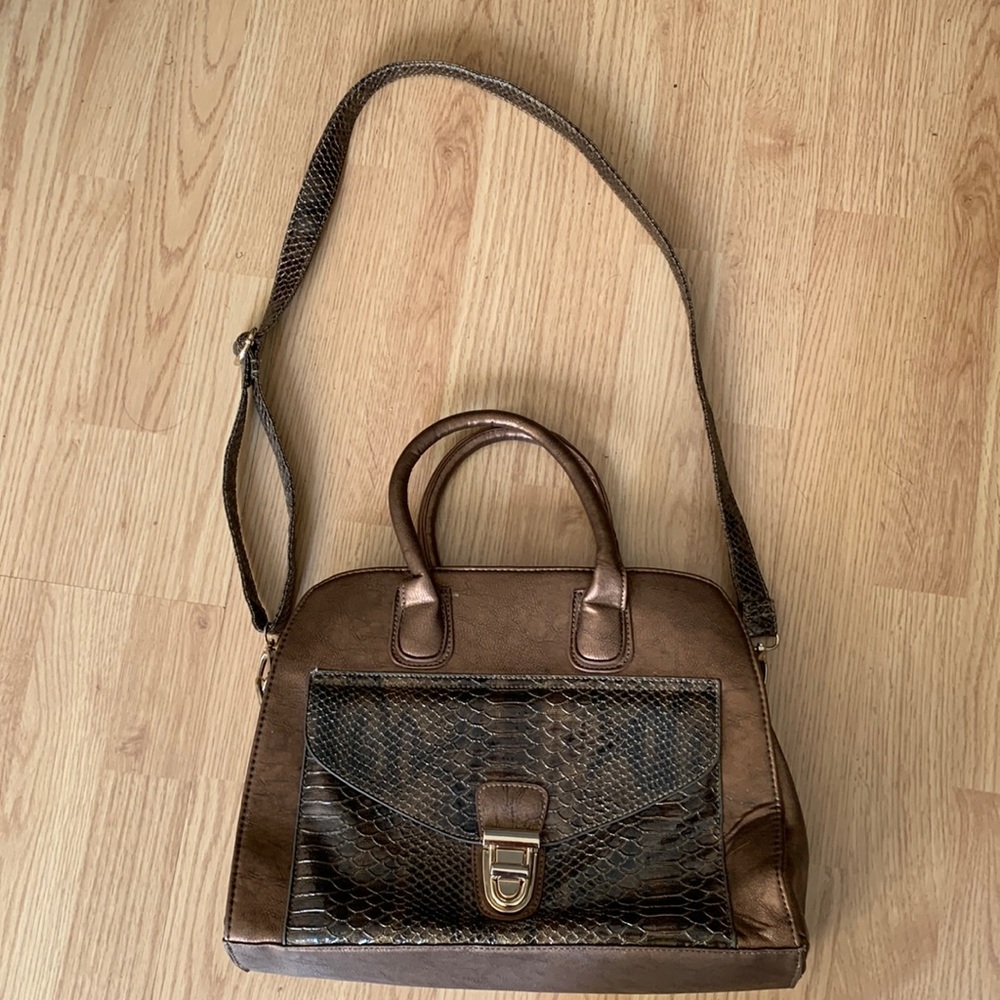 Brown snake skin